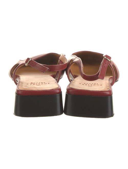 Sézane Leather Slingback Flats