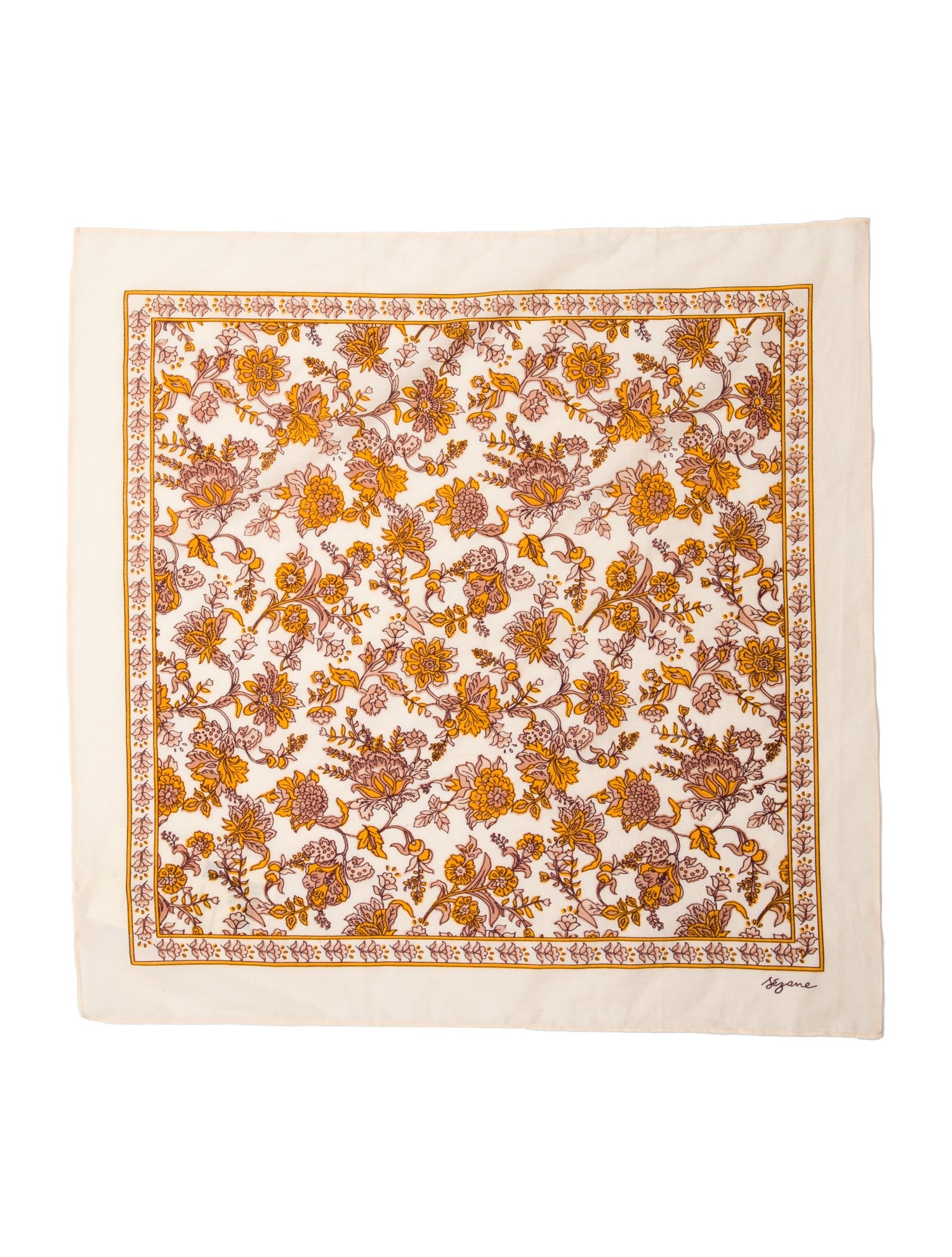Sézane Floral Print Bandana