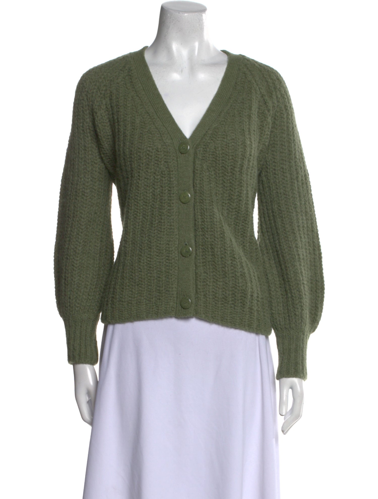 La Maille Sezane Alpaca V-Neck Sweater