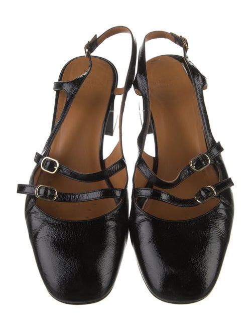 Sézane Patent Leather Slingback Pumps