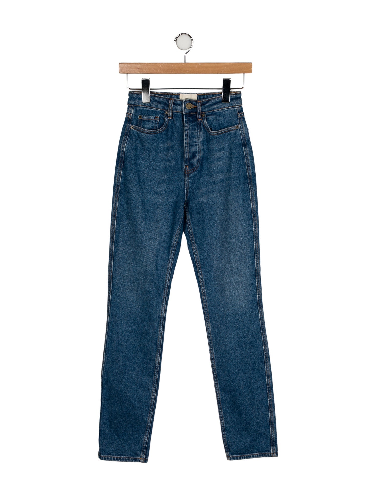 Sézane High-Rise Straight Leg Jeans