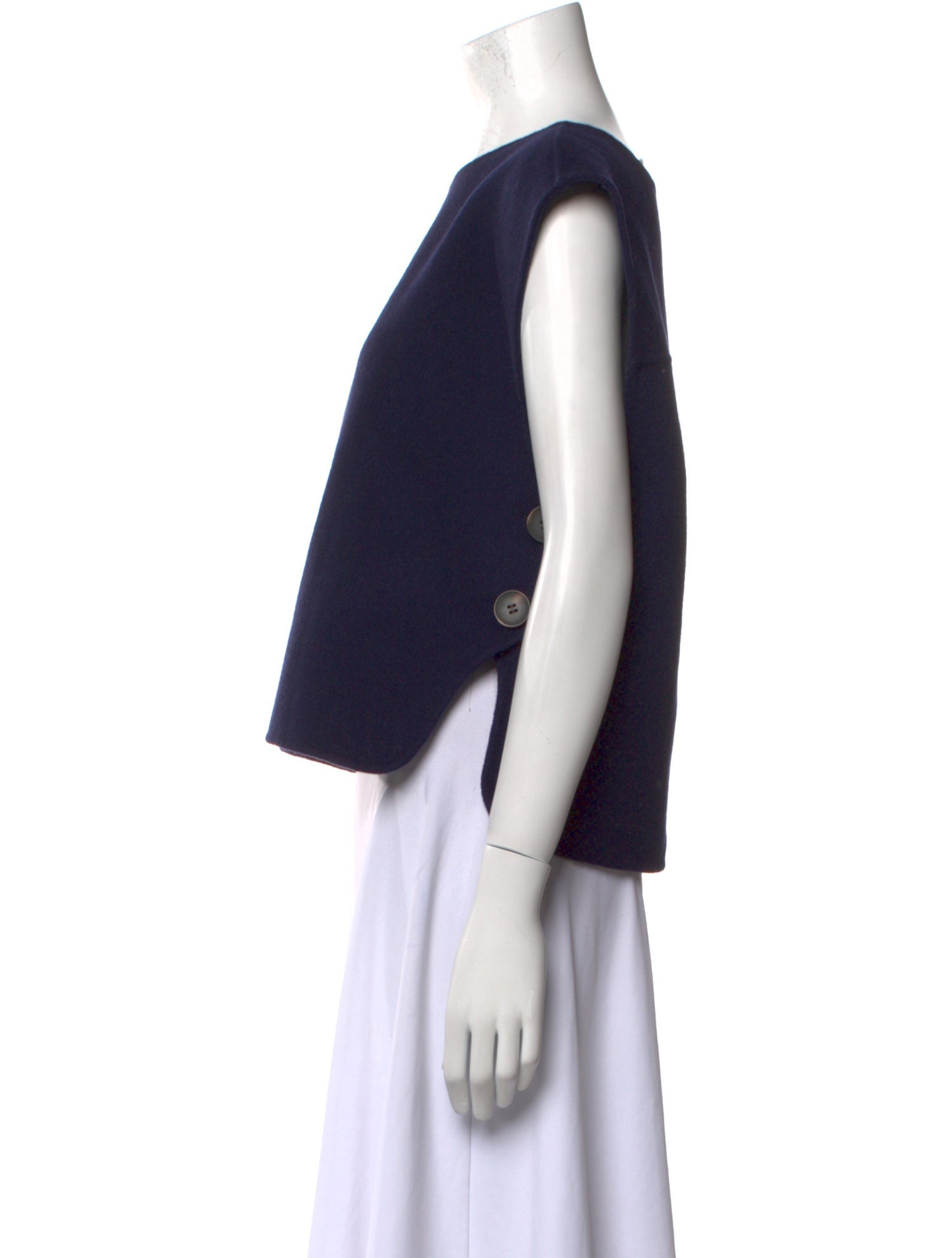 Sézane Wool Bateau Neckline Crop Top