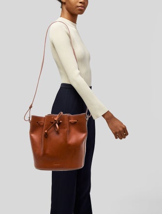 Sézane Leather Bucket Bag
