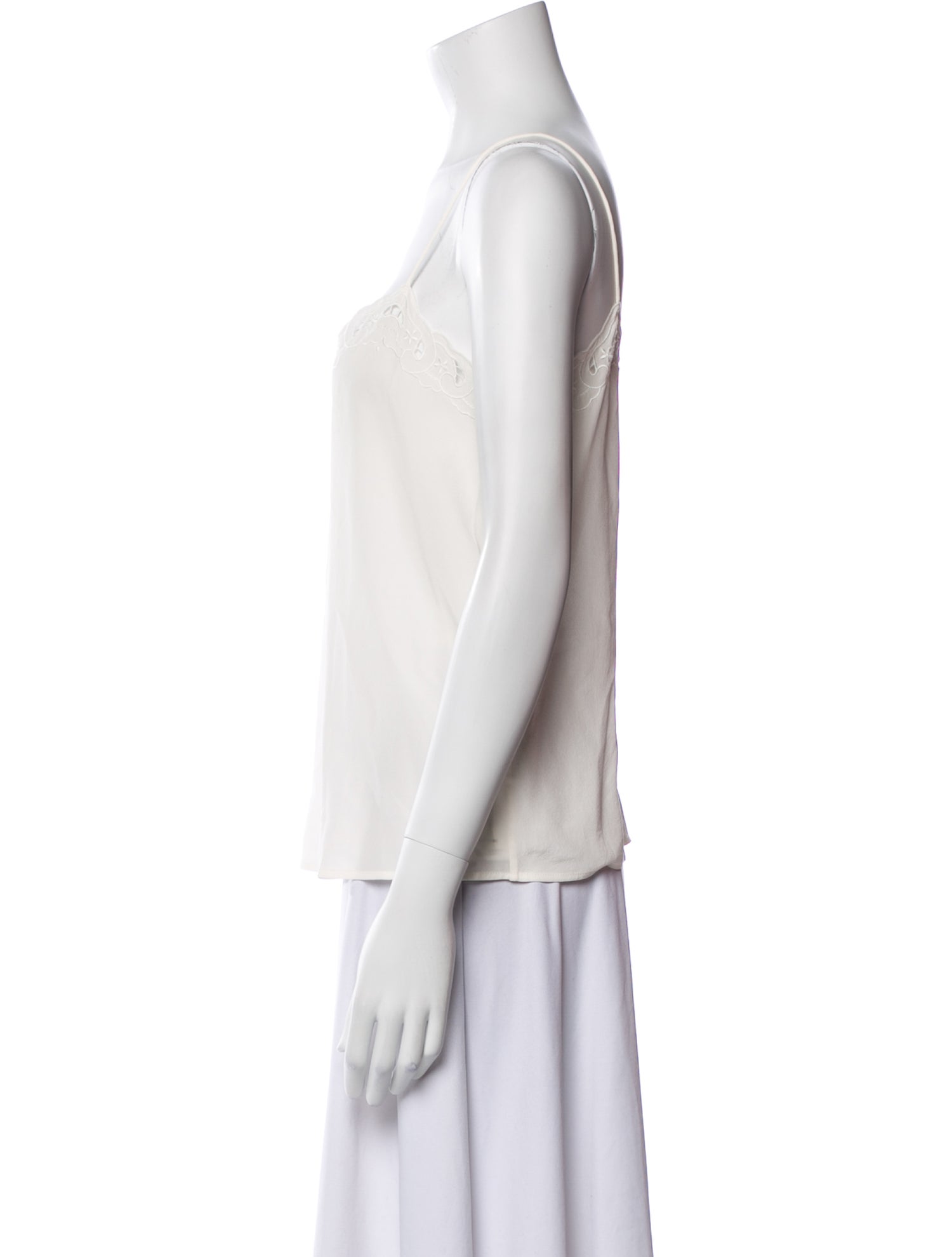 Sézane Silk V-Neck Top