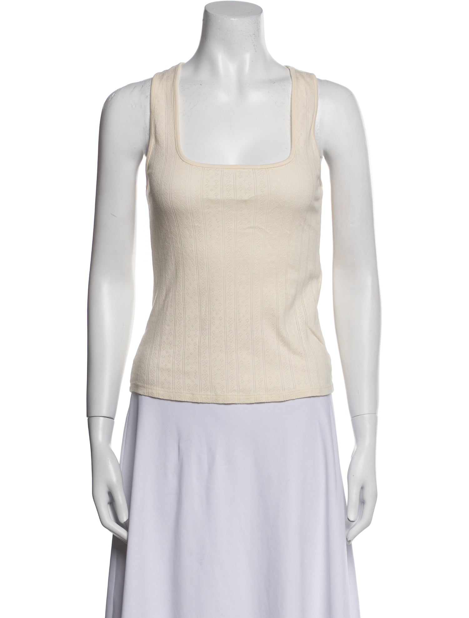 Sézane Square Neckline Sleeveless Top