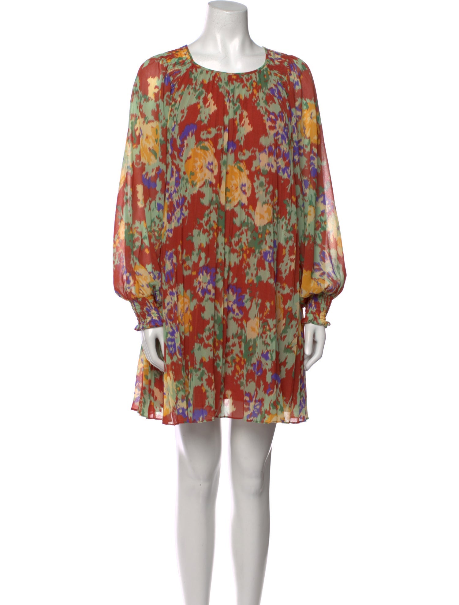 Sézane Floral Print Mini Dress