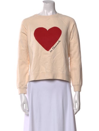 Sézane Graphic Print Crew Neck Sweatshirt