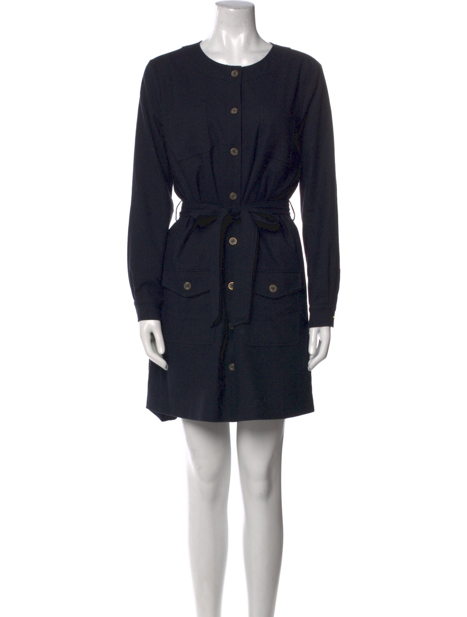 Sézane Crew Neck Mini Dress