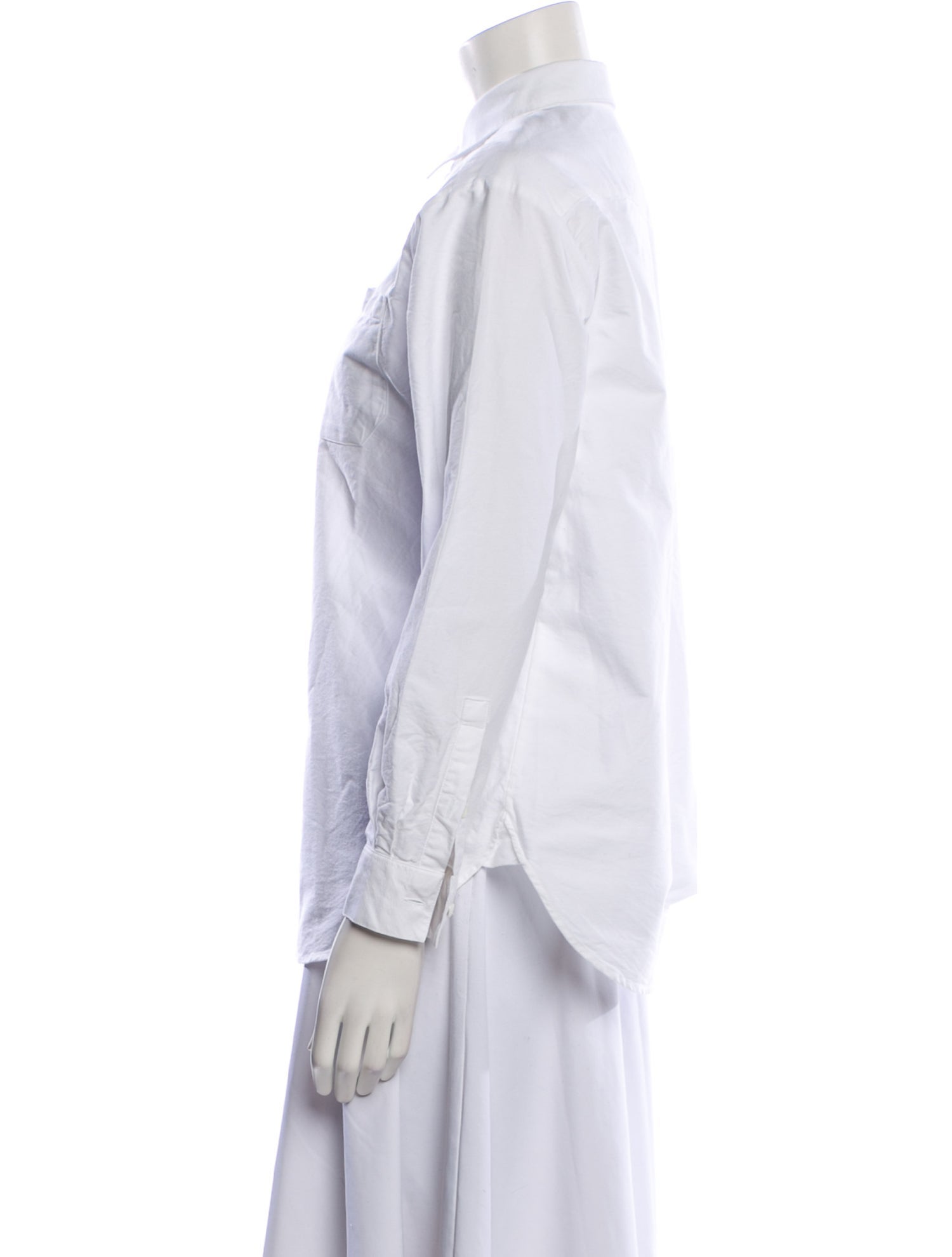 Sézane Long Sleeve Button-Up Top