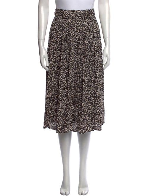 Sézane Printed Midi Length Skirt