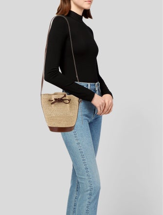 Sézane Straw Bucket Bag