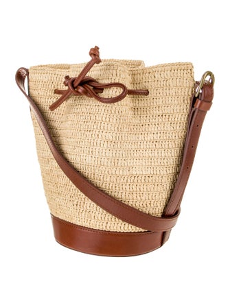 Sézane Straw Bucket Bag