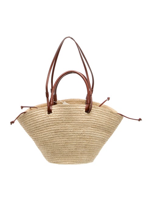 Sézane Raffia Top Handle Bag