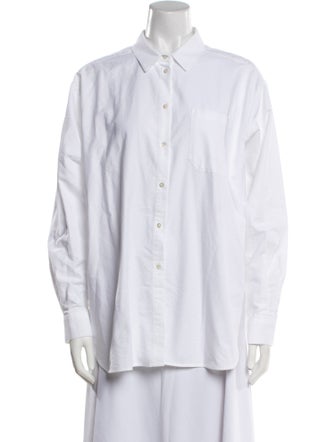 Sézane Long Sleeve Button-Up Top