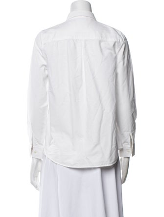 Sézane Three-Quarter Sleeve Button-Up Top