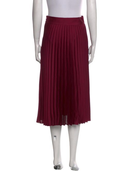 Sézane Pleated Accents Midi Length Skirt