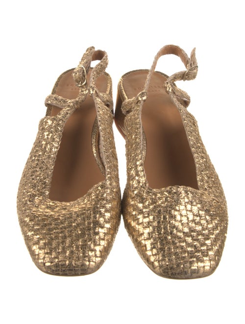 Sézane Leather Slingback Flats