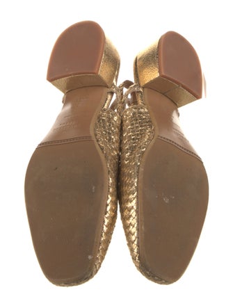 Sézane Leather Slingback Flats