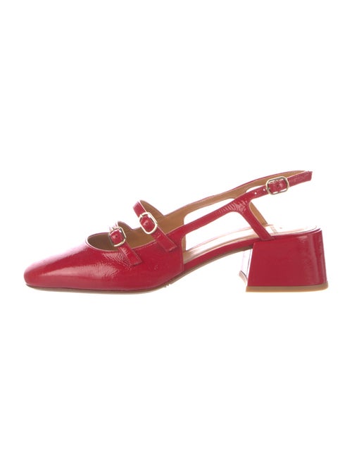 Sézane Patent Leather Slingback Pumps