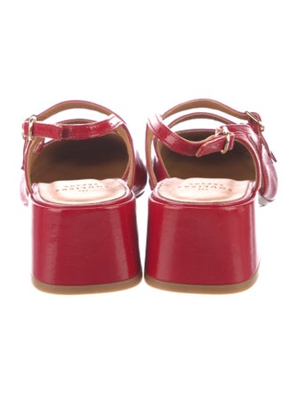 Sézane Patent Leather Slingback Pumps