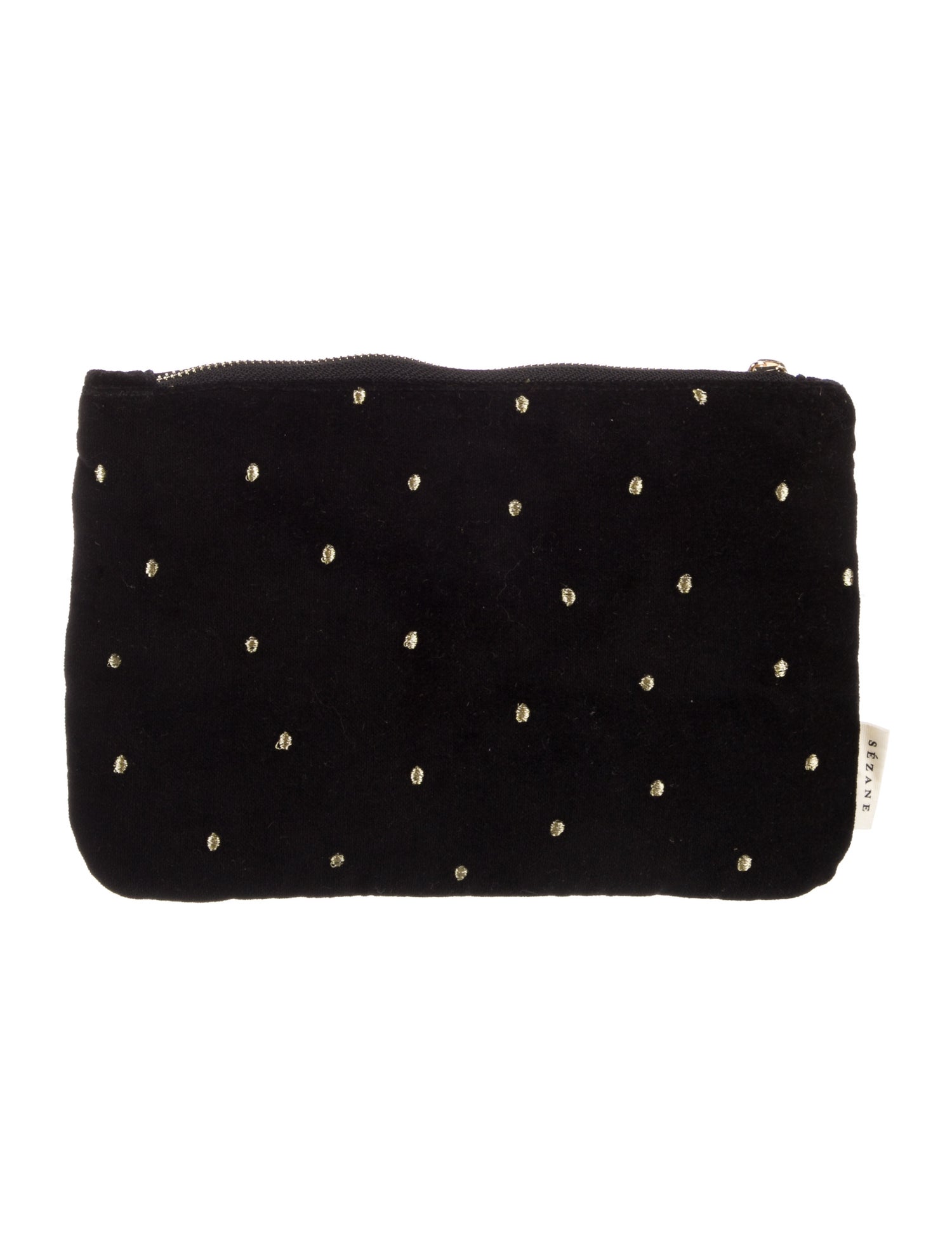 Sézane Cotton Velvet Cosmetic Bag