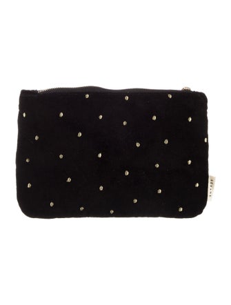 Sézane Cotton Velvet Cosmetic Bag