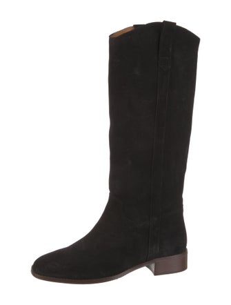 Sézane Suede Riding Boots