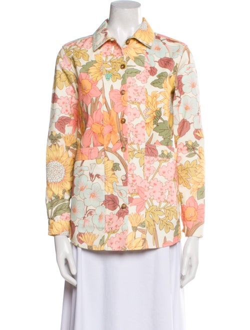 Sézane Floral Print Blazer