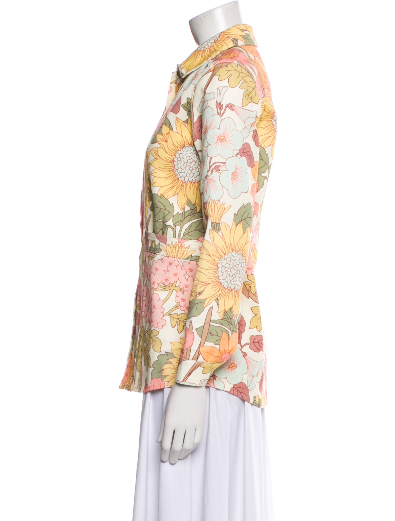 Sézane Floral Print Blazer