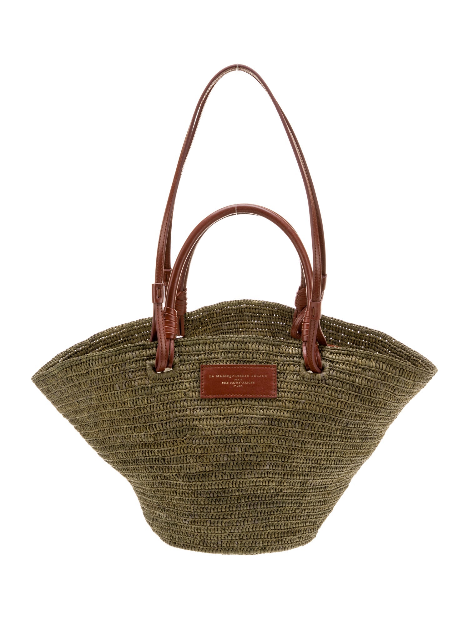 Sézane Raffia Shoulder Bag