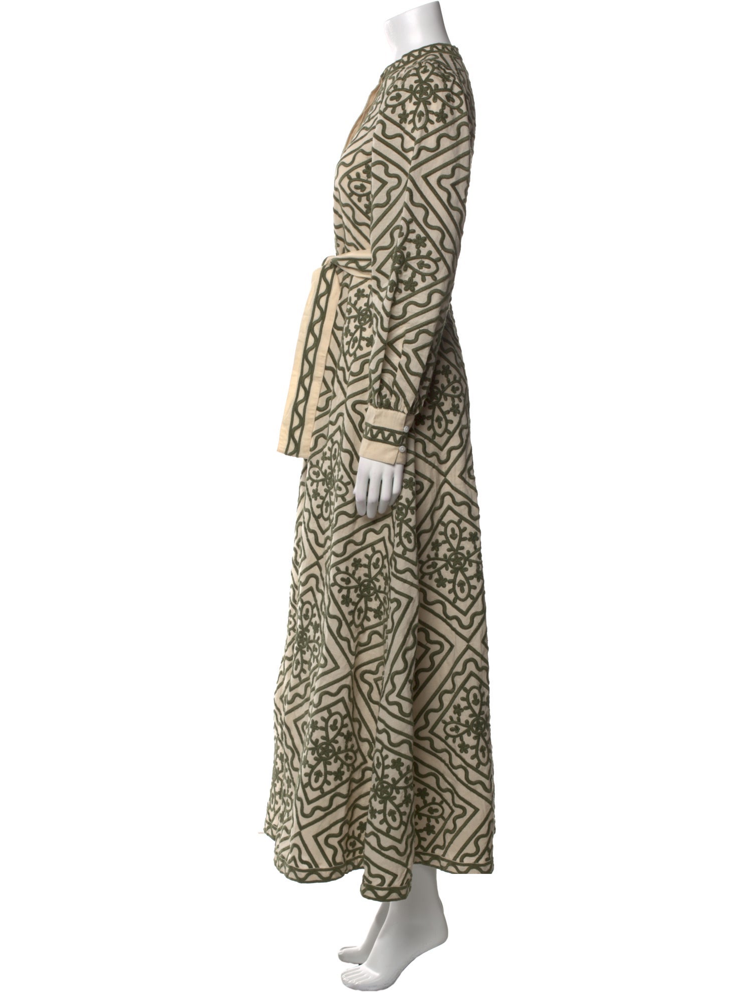 Sézane Printed Long Dress