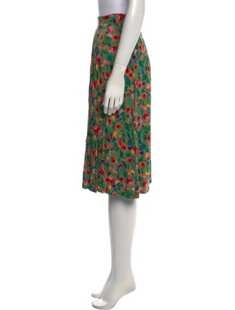 Sézane Floral Print Knee-Length Skirt