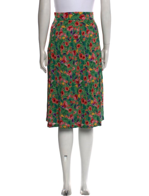 Sézane Floral Print Knee-Length Skirt