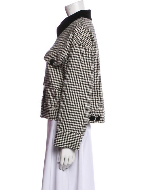 Sézane Houndstooth Print Jacket