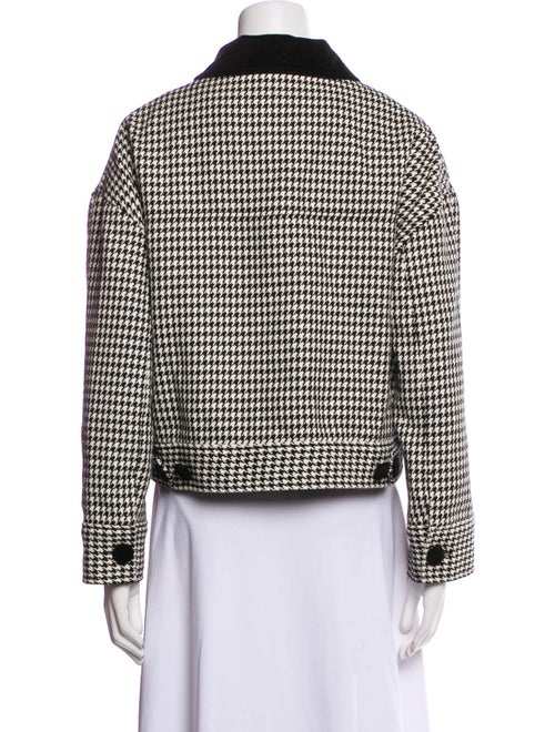 Sézane Houndstooth Print Jacket