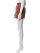 Sézane Lamb Leather Mini Shorts