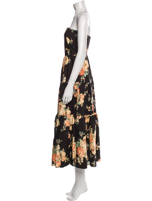 Sézane Floral Print Midi Length Dress