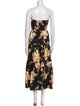 Sézane Floral Print Midi Length Dress