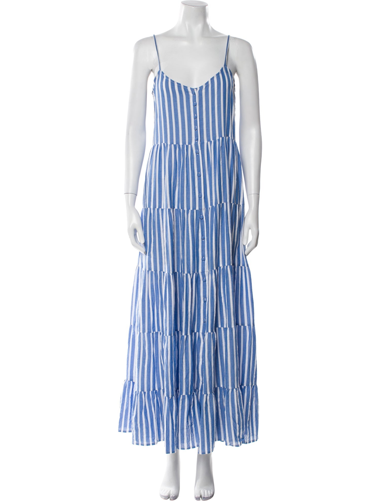 Sézane Striped Long Dress