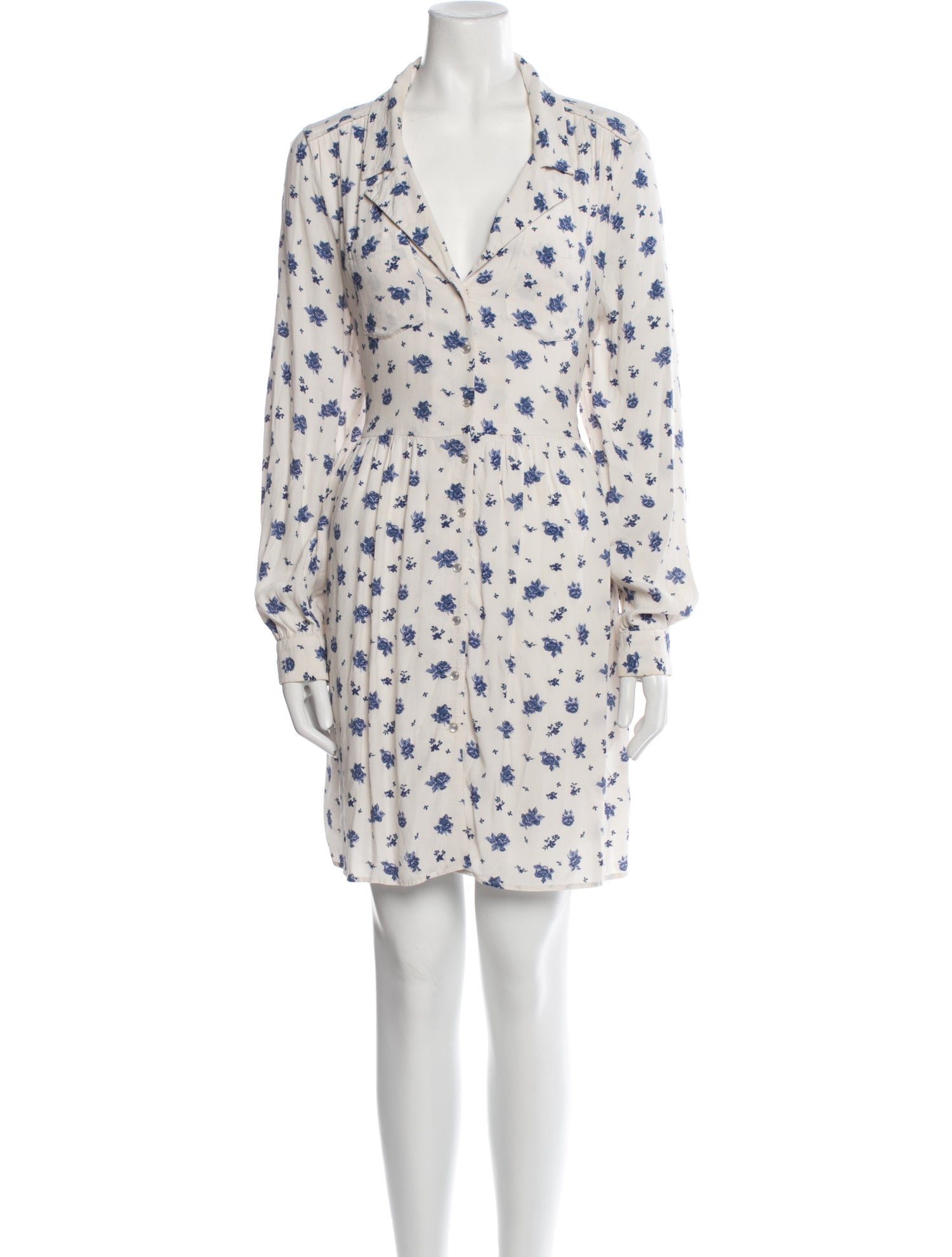 Sézane Floral Print Mini Dress