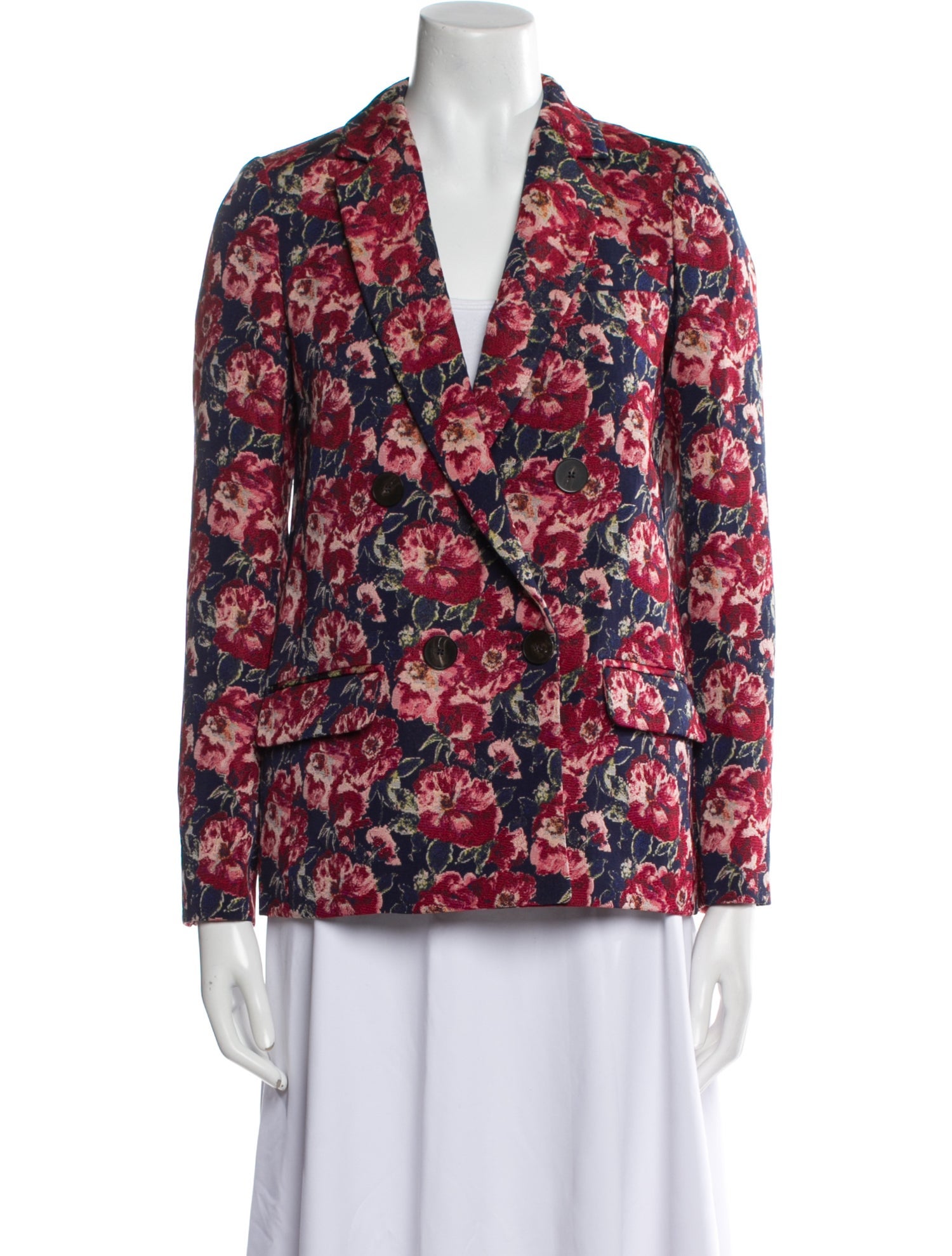 Sézane Floral Print Blazer