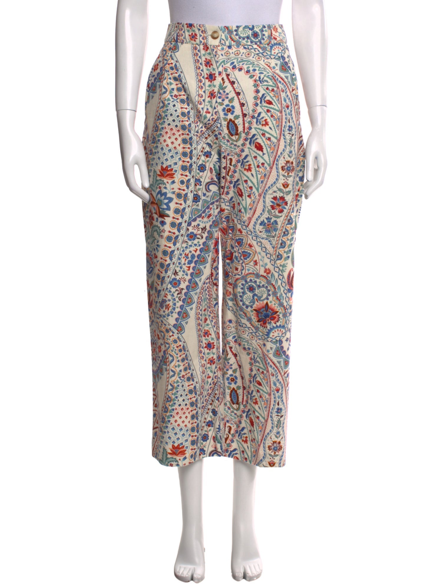 Sézane Printed Wide Leg Pants