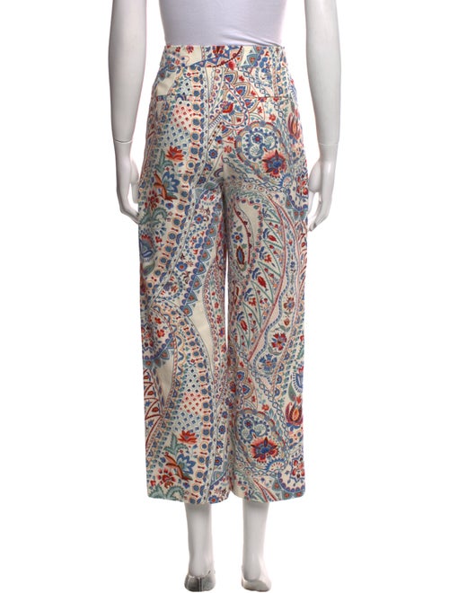 Sézane Printed Wide Leg Pants