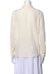 Sézane Silk Long Sleeve Button-Up Top