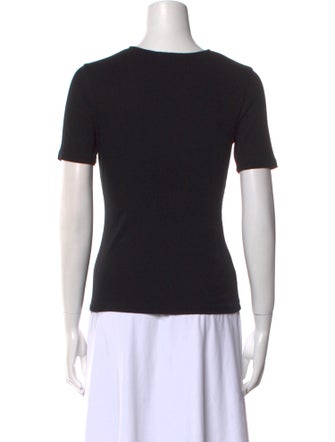 Sézane V-Neck Short Sleeve Top