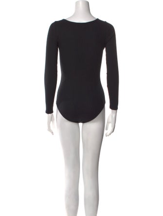 Sézane Merino Wool Scoop Neck Bodysuit