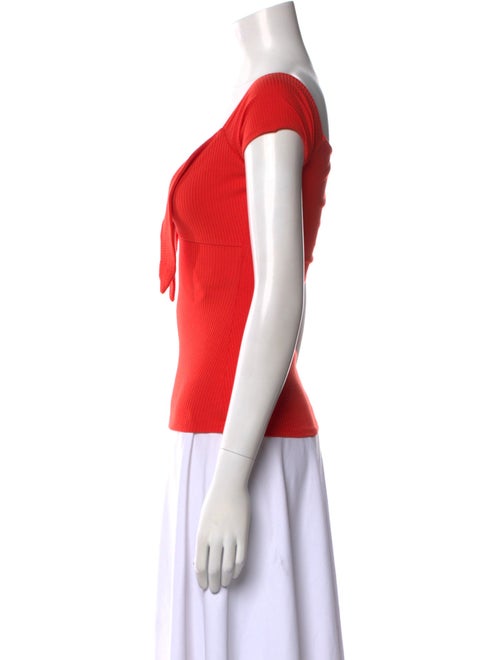 Sézane Square Neckline Short Sleeve Top