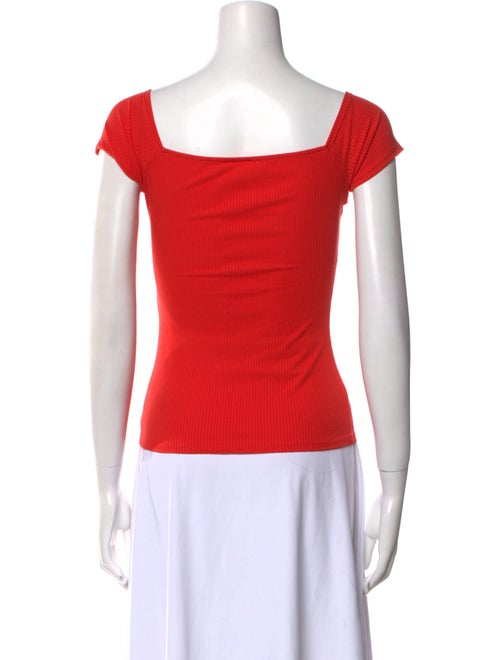 Sézane Square Neckline Short Sleeve Top