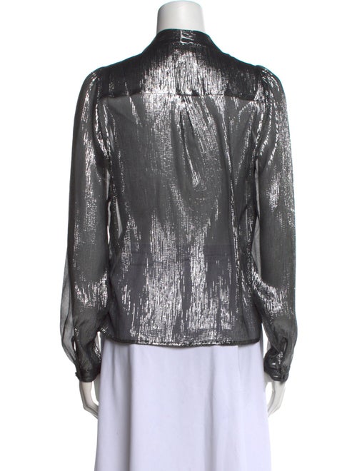 Sézane Silk Cowl Neck Blouse