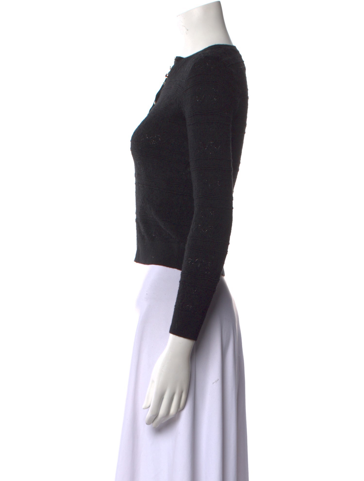 Sézane Merino Wool V-Neck Crop Top